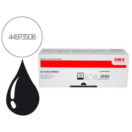 Toner Oki Laser Mc562 / C511 Preto 7000 Paginas