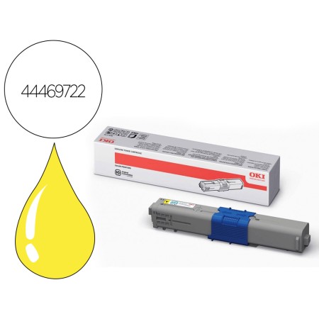 Toner Oki Laser Mc562/C511 Amarelo 5000 Paginas