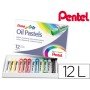 Pastel de Oleo Pentel Arts 12 Cores
