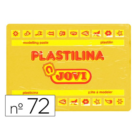 Plasticina Jovi 72 350 Gr Amarela Escuro