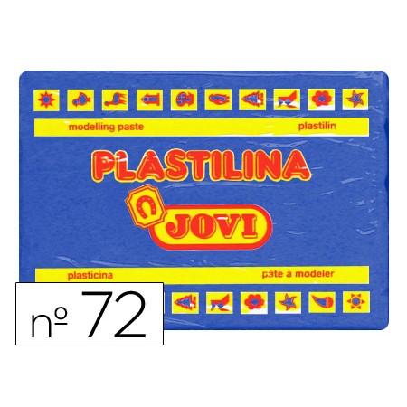 Plasticina Jovi 72 350 Gr Azul Escuro