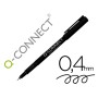 Marcador Q-Connect Ponta de Fibra Fine Liner Preto 0.4 Mm