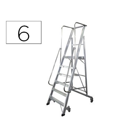 Escada Ktl de Aluminio com Plataforma 6 Degraus Serie 2Xl-S