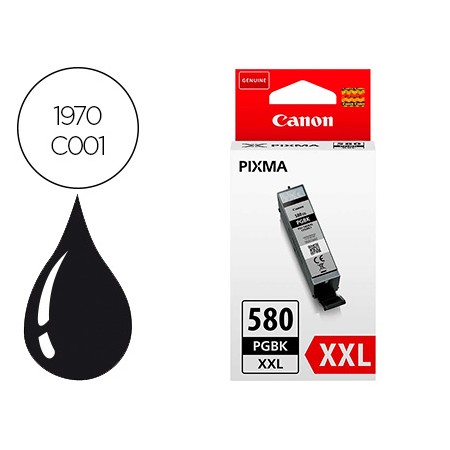 Ink-Jet Canon 580 Xxl Pixma Tr8550 / Ts6250 / Ts8250 / Ts9150 / Ts9550 Negro 600 Pag