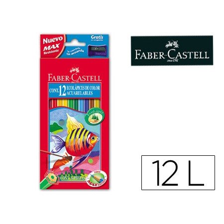 Lapis de Cor Faber-Castell Aguarelaveis C/ 12 Sortidos