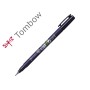 Marcador Tombow Ponta Pincel Dual Fudenosuke Ponta Dura Tinta Base de Agua Preto