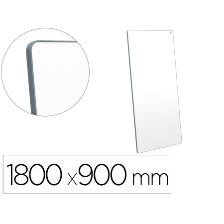 Quadro Branco Nobo Move&Meet Removivel E Portatil Moldura Cinza Dupla Face Magnetica 1800X900 Mm