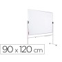 Quadro Branco Rocada Aco Vitrificado Magnetico Moldura Aluminio Dupla Face Giratorio 90X120 Cm