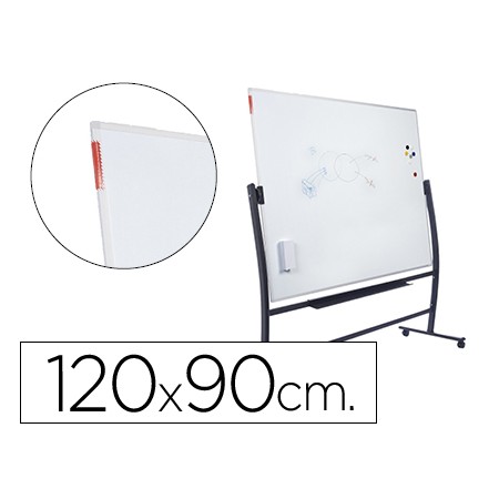 Quadro Branco Rocada Vitrificado Magnetico com Suporte Dupla Face 90X120 Cm