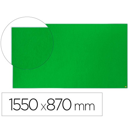 Quadro de Avisos Nobo Impression Pro Feltro Verde Formato Panoramico 70" 1550X870 Mm