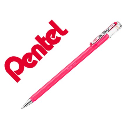 Roller Gel Pentel K110 Mattehop Cor Rosa Ponta de 1 Mm