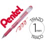 Roller Pentel Hybrid Gel K230M Ponta de 1,0 Mm Cor Vermelho Metalico