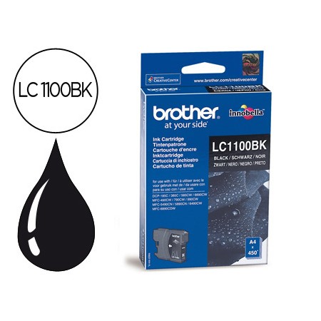 Tinteiro Brother Lc-1100Bk Preto