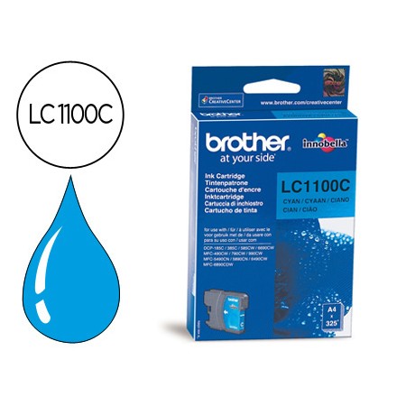 Tinteiro Brother Lc-1100C Cyan