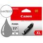 Tinteiro Canon 551 Xl Pixma Ip7250 / Mg5450 / Mg6350 Cinza