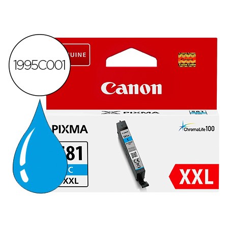 Tinteiro Canon 581 Xxl Ts9550 / Ts705 Cian 830 Paginas