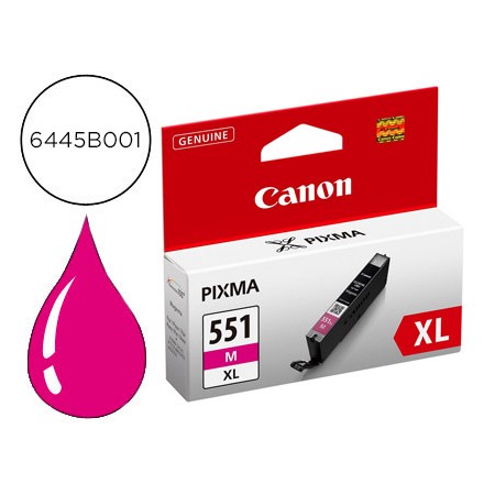 Tinteiro Canon Cli-551 Xl Mg5450 / Ip7250 / Mg6350 Magenta