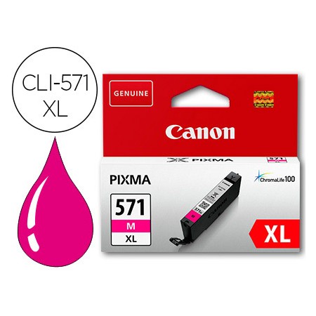 Tinteiro Canon Cli-571Xl Magenta Pixma Mg6852 / Ts6050 / Ts 8050