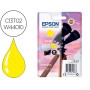 Tinteiro Epson 502 Xl Expression Home Xp 5100 / 5105 Workforce Wf 2860 / 2860Dwf Amarelo 470 Paginas