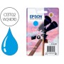 Tinteiro Epson 502 Xl Expression Home Xp 5100 / 5105 Workforce Wf 2860 / 2860Dwf Cian 470 Paginas