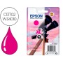 Tinteiro Epson 502 Xl Expression Home Xp 5100 / 5105 Workforce Wf 2860 / 2860Dwf Magenta 470 Paginas