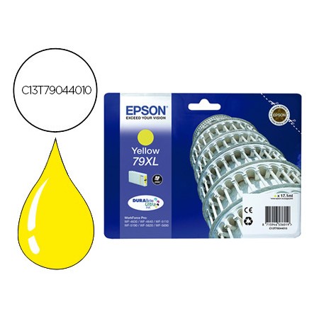 Tinteiro Epson 79Xl 900P Wf 4630 / 4640 / 5110 / 5620 / 5690 / 5690 Amarelo -2.000 Pag