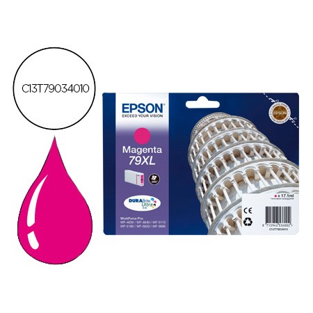 Tinteiro Epson 79Xl 900P Wf 4630 / 4640 / 5110 / 5620 / 5690 / 5690 Magenta -2.000 Pag