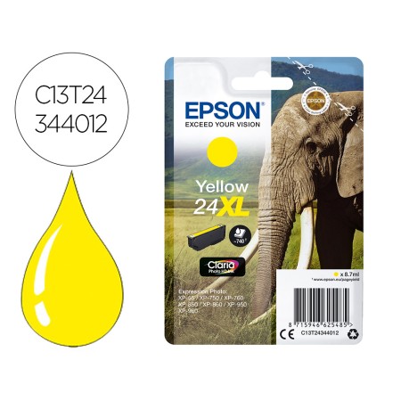 Tinteiro Epson Claria Photo Hd Ink Amarelo 24Xl