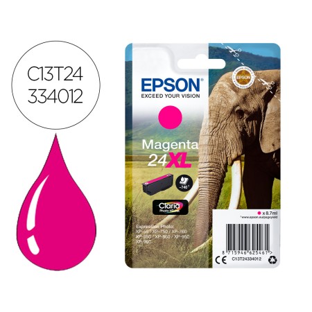 Tinteiro Epson Claria Photo Hd Ink Magenta 24Xl