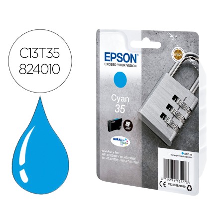 Tinteiro Epson Singlepack Cian 35 Durabrite Ultra Ink