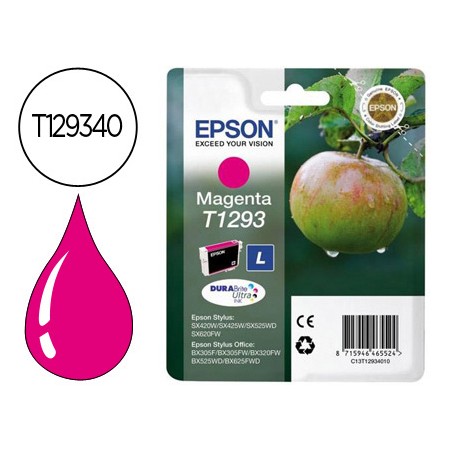 Tinteiro Epson Stylus T1293 Magenta Sx420W / 425W / Office Bx305F / Bx320F Alta Capacidade