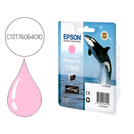 Tinteiro Epson Surecolor Sc-P600 Magenta Vivo Claro