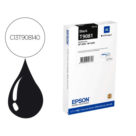 Tinteiro Epson Wf-6590Dwf/Wf-6090Dw Preto Xl