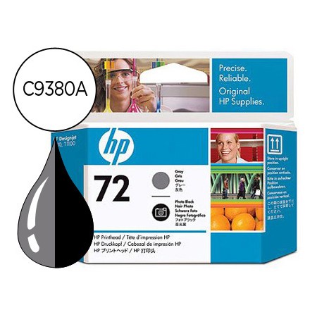 Tinteiro Hp 72 Cabeça Cinza E Preto Foto Designjet T610/1100