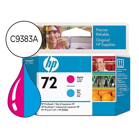 Tinteiro Hp 72 Cabeça Magenta E Cian Designjet T610/1100