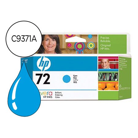 Tinteiro Hp 72 Cian Designjet T610/1100 130Ml