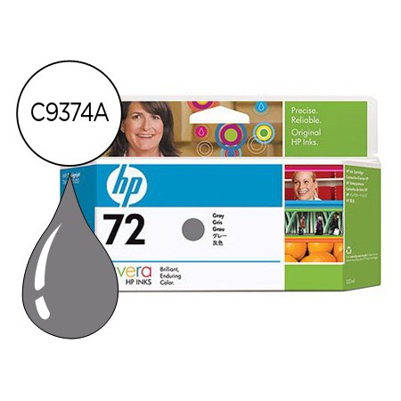 Tinteiro Hp 72 Cinza Foto Designjet T610/1100 130Ml