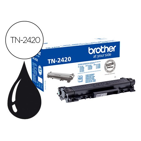 Toner Brother Tn-2420 Para Dcp-L2510/ 2530 / 2550 / Hl-L2375 Alta Capacidade Preto 3000 Pag