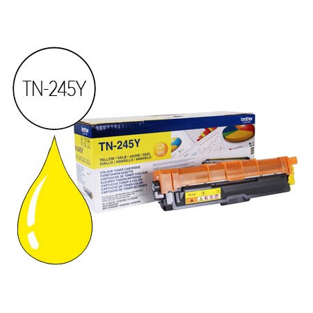 Toner Brother Tn-245Y Hl3140Cw/3150Cdw/3170Cdw Dcp9020Cdw Mfc9140Cdn/9330Cdw/9340Cdw Amarelo -2200 Pag