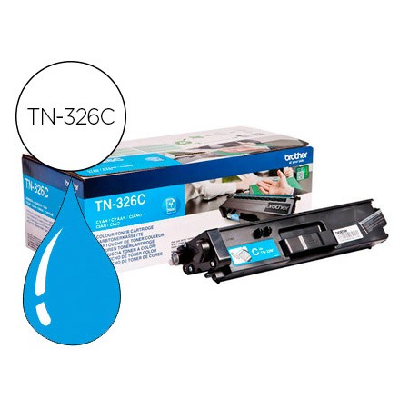 Toner Brother Tn-326C Hll8250Cdn / Hll8350Cdw Alta Capacidade Cian 3500 Pag