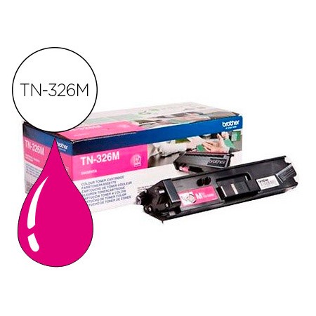 Toner Brother Tn-326M Hll8250Cdn / Hll8350Cdw Alta Capacidade Magenta 3500 Pag