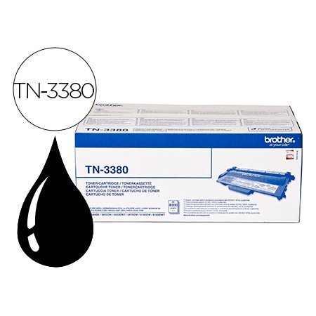 Toner Brother Tn-3380 Para Impressoras Hl-5440D/5450Dn/5470Dw/6180Dw 8000 Pag