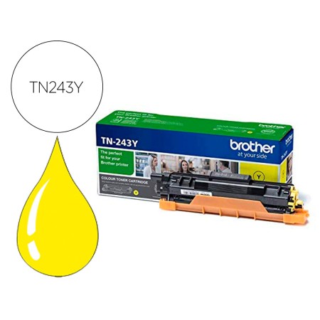 Toner Brother Tn243Y Dcp-L3510Cdw / Hl- L3270Cdw / Mfc-L3710Cw Amarelo 1000 Paginas