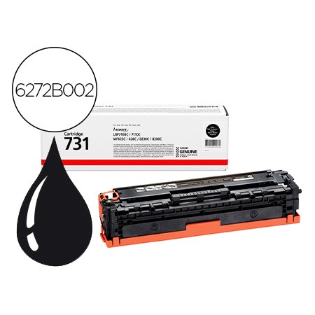 Toner Canon 731 Bk I-Sensys Lbp7100Cn / Lbp7110Cw / Mf623Cn / Mf628Cw / Mf8230Cn / Mf8280Cw Preto 1400 Paginas