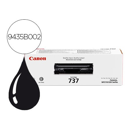 Toner Canon 737 Preto Lbp151Dw / Mf 211 / Mf212W / Mf216N / Mf217W Cor 2400 Pag