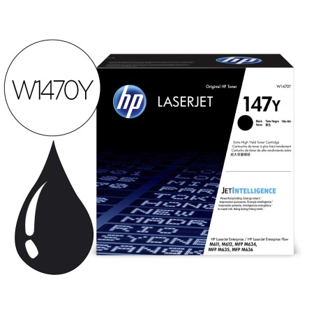 Toner Hp 147Y Enterprise M611Dn / M612Dn / M635Z / M636Z / M635H Mfp / M636Fh Mfp Preto 42000 Paginas