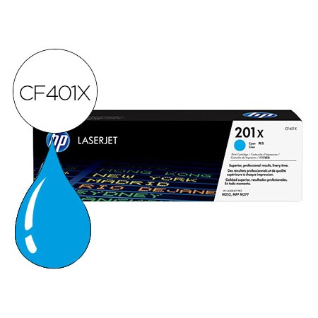 Toner Hp 201X Laserjet Pro M252 / Mfp M277 Cian 2.300 Pag