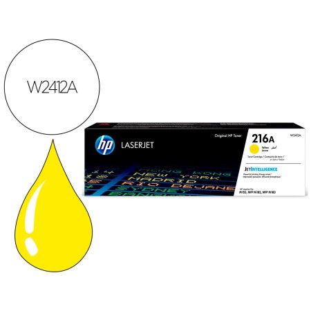 Toner Hp 216A Laserjet Pro M155 / Mfp M182N /Mfp M183Fw Amarelo 850 Paginas