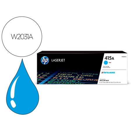 Toner Hp 415A Para Hp Color Laserjet Pro M454 Mfp M479 Cian 2100P