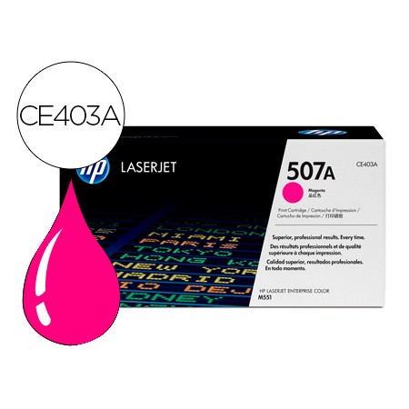 Toner Hp 507A Laserjet M551/M570/Pro 500 Magenta 6000 Pag